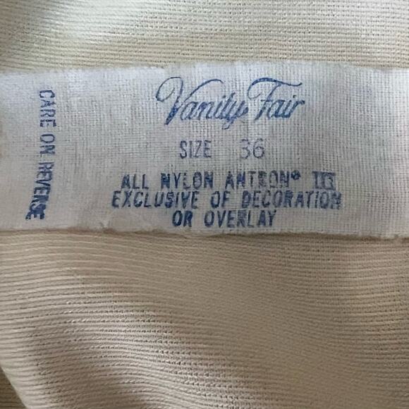 Vintage Vanity Fair l Slip Dress – Size 36 – Cream Ivory w/ Lace Trim Vintage - Picture 3 of 5